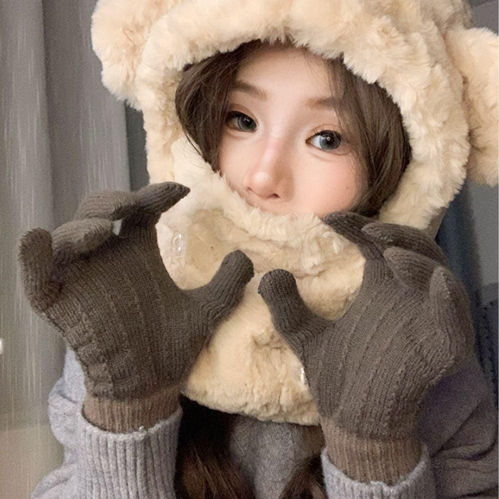 기모 스마트 터치 소프트 여성 겨울 방한 장갑 스마트폰터치 보온