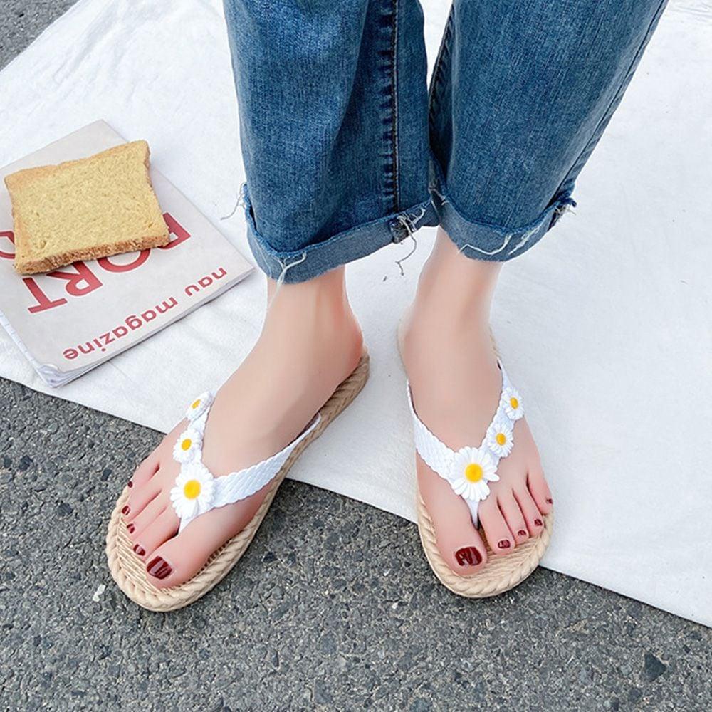 꽃송이 슬리퍼 여성 여름 샌들 발편한신발 조리 뮬슬리퍼 여자 쪼리
