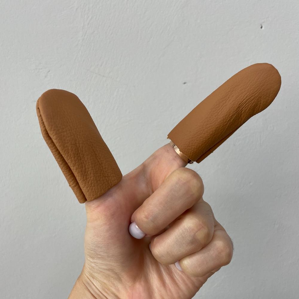 가죽골무 보호골무 손가락 골무 바느질도구 공예소품