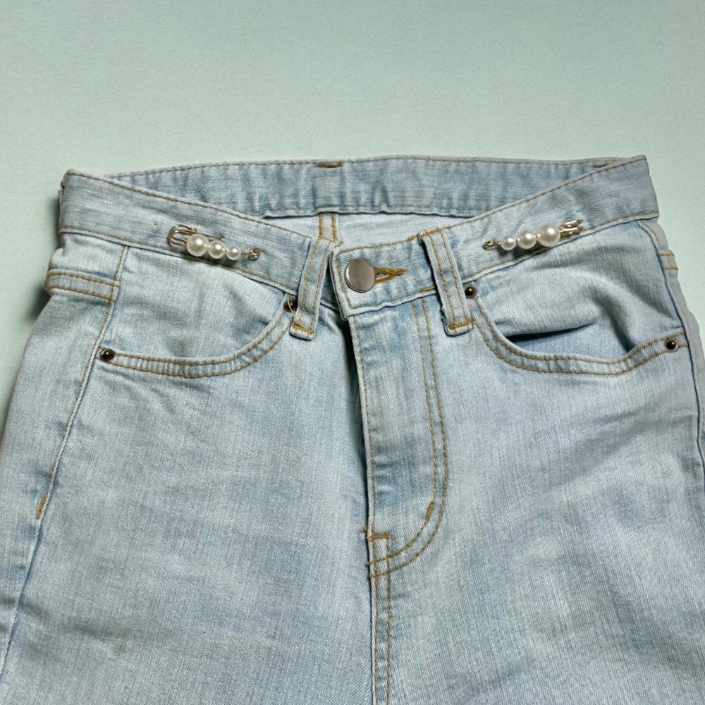 진주핀 브로치 바지수선핀 옷고정핀 옷핀 5cm