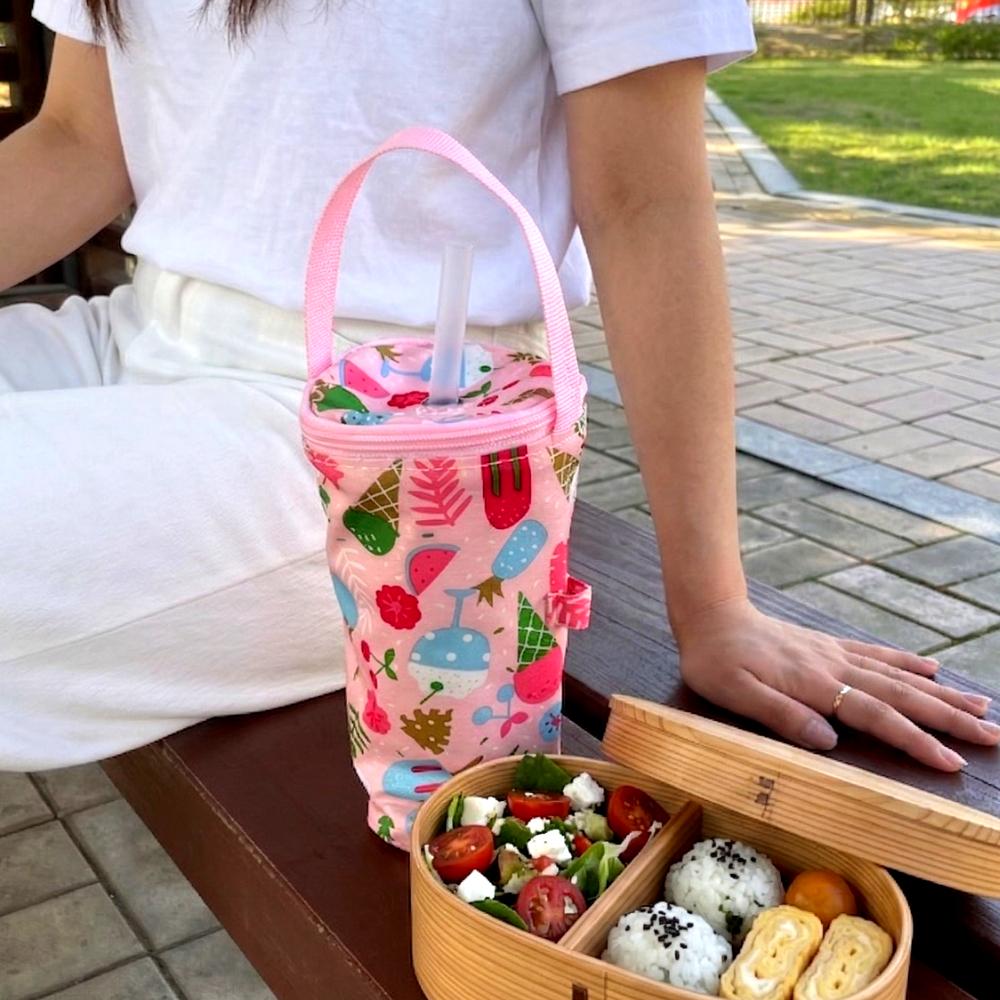 토끼 고양이 텀블러보냉백 가방 음료 커피보냉백