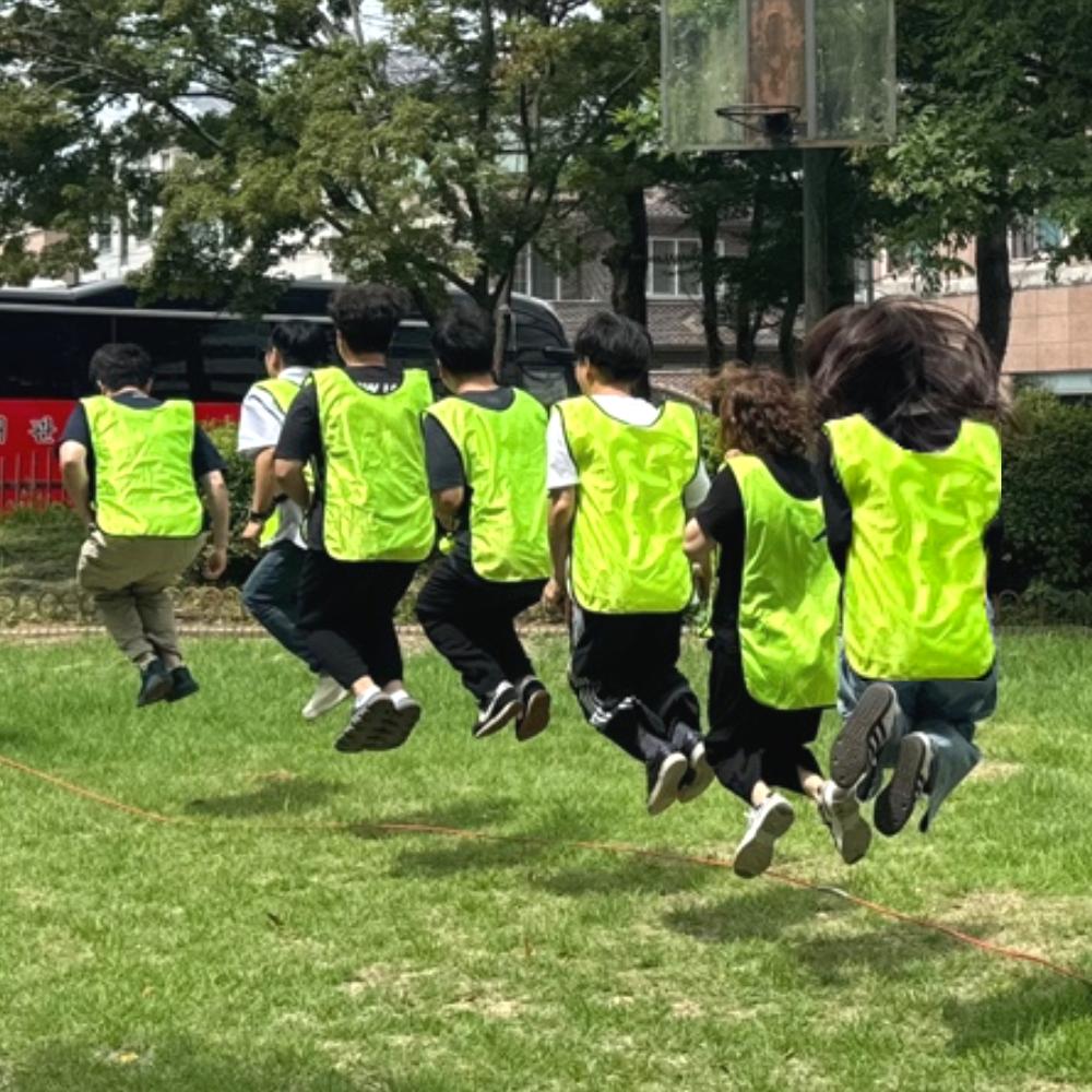 줄넘기 단체 체육대회 단체줄넘기 긴줄 레드 체육