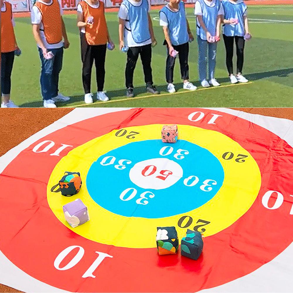 바닥 표적지 던지기 게임 과녁판 1.5m 점수판