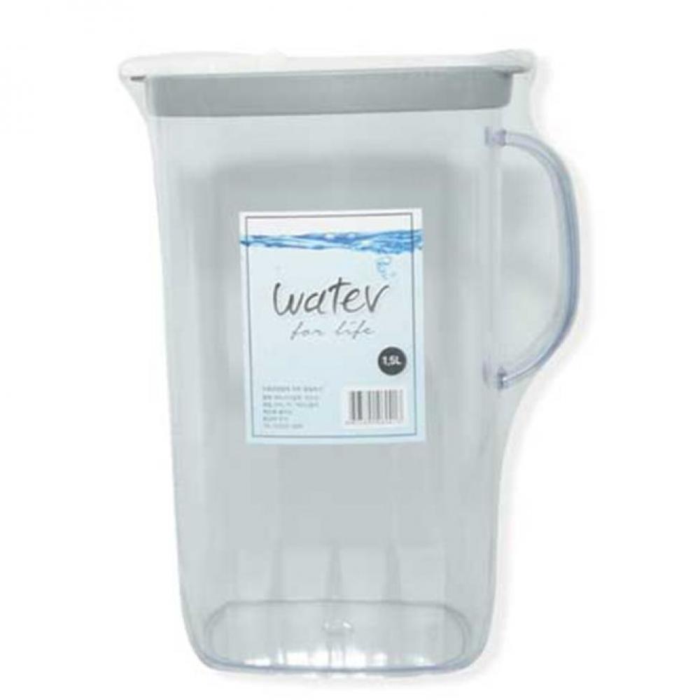 투명물병 손잡이물병 사각 1.5L 스텐