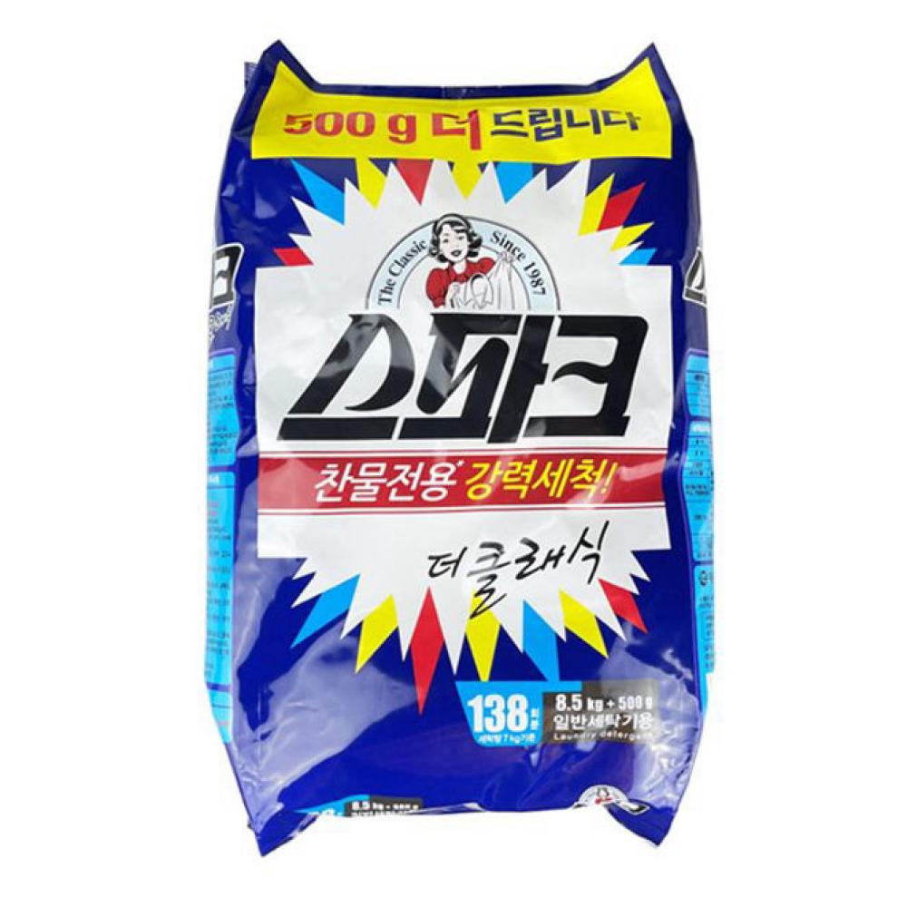 스파크 세탁세제 가루세제 9kg 표백제 대용량세탁
