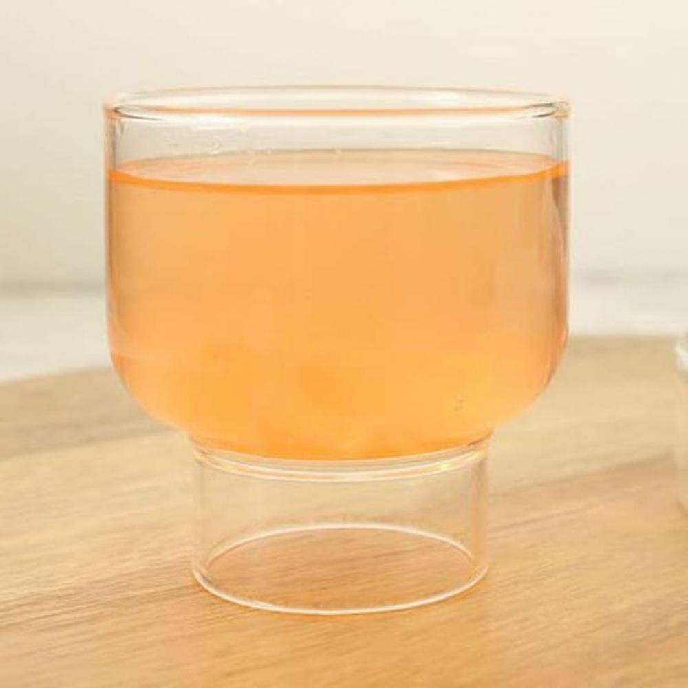 내열유리컵 카페 예쁜 물잔 2P 210ml 언더락 술잔