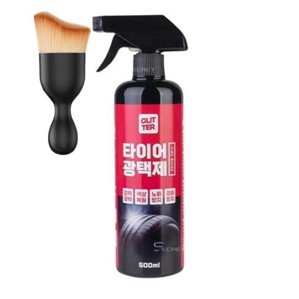 브러쉬 타이어광택제 세트 500ml 타이어갈변제거제