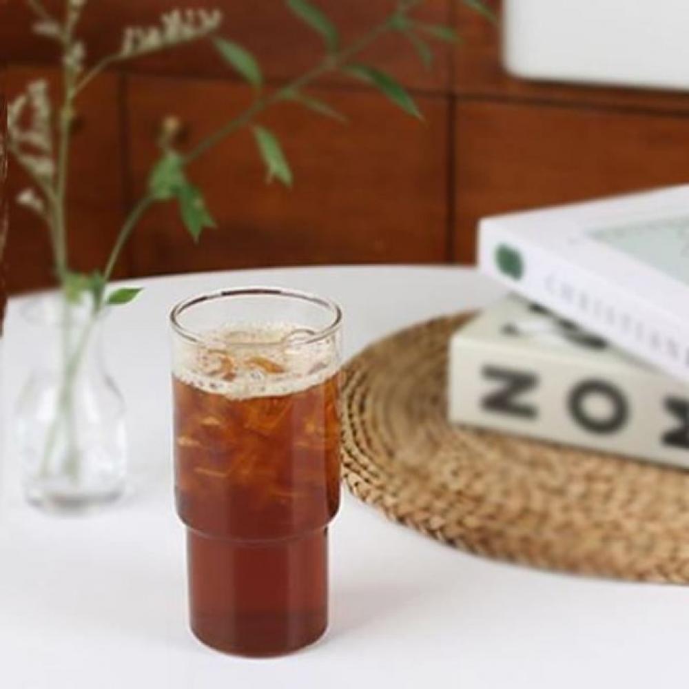 예쁜 유리컵 투명유리잔 530ml 1P 카페 물컵