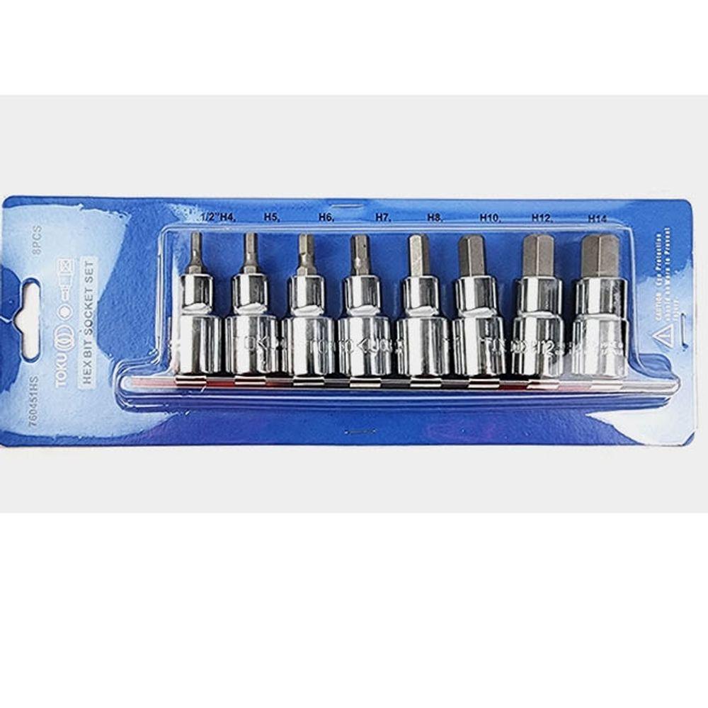 육각비트세트 드라이버비트 12.7mm 8p 핸드드라이버