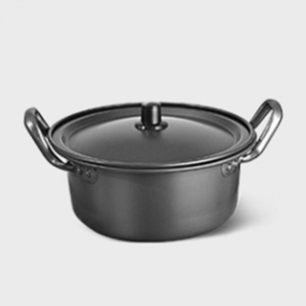 검정 양은냄비 라면냄비 찌개 주방 14cm 양수