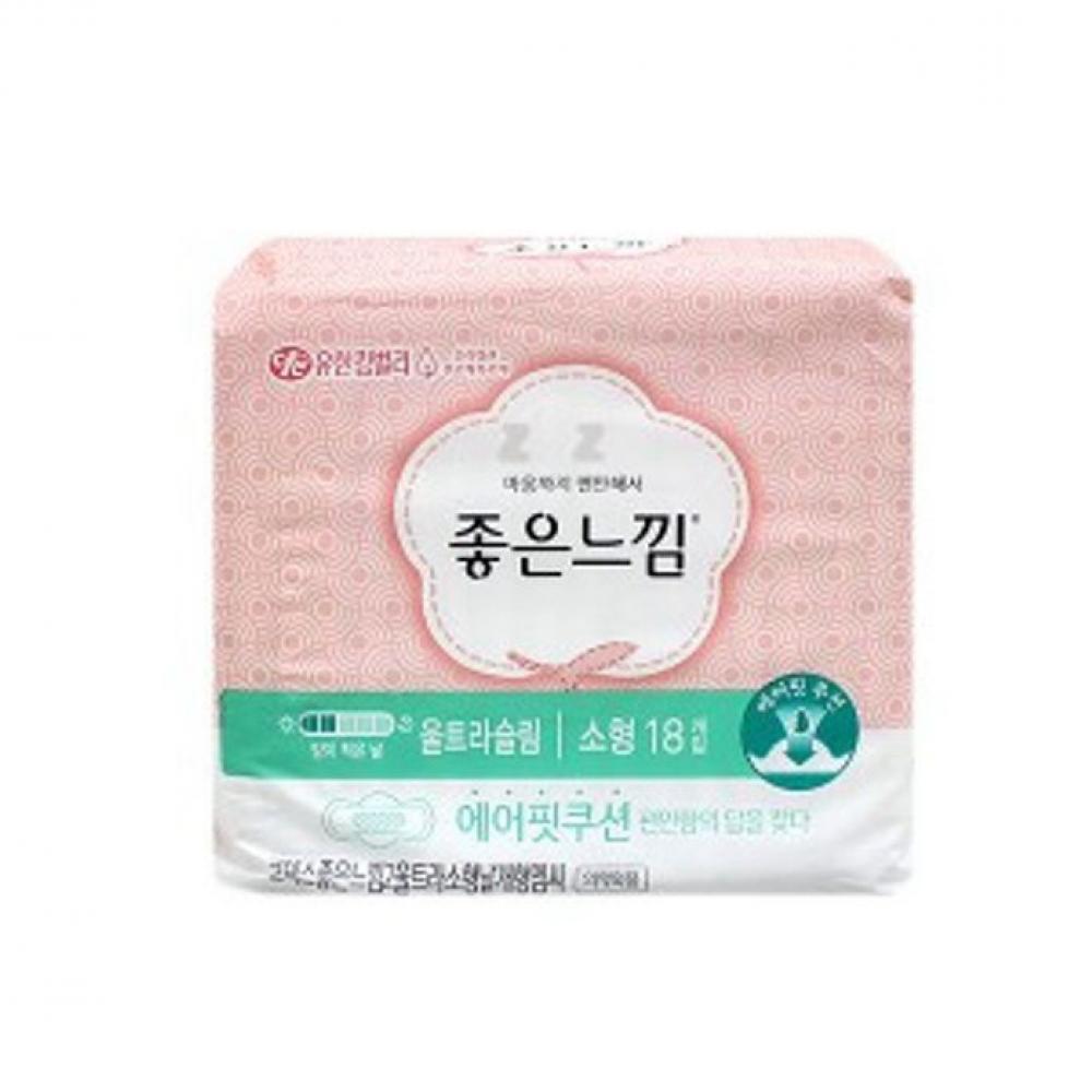좋은느낌 울트라 슬림 순면커버 날개형 18개입