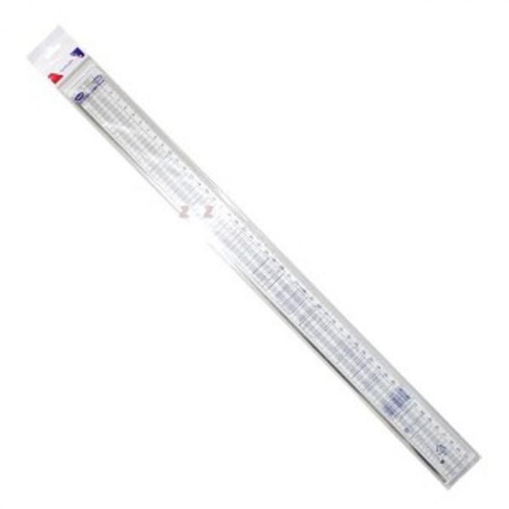 투명자 스텐자 쇠줄자 50cm 직자 알루미늄자 눈금자