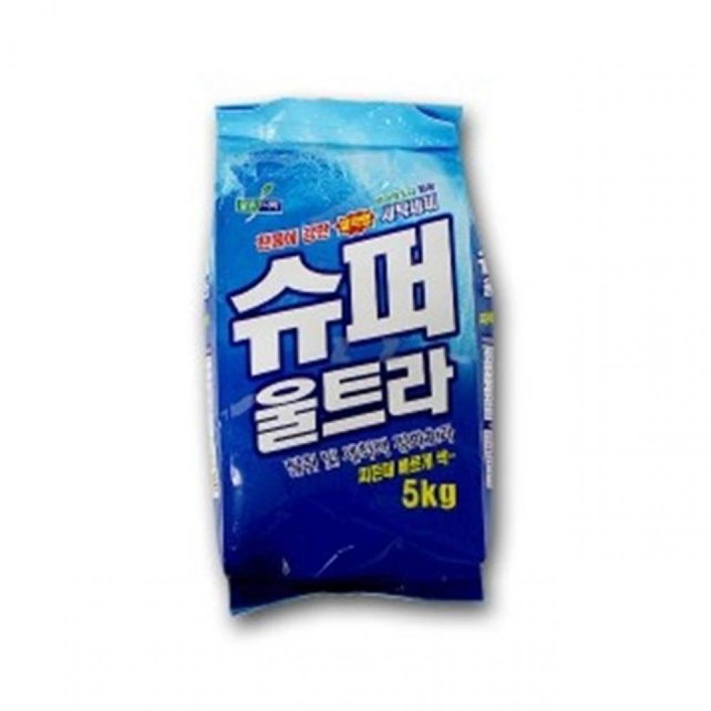 슈퍼울트라 세탁세제 5KG 가루세제 세탁기 빨래 드럼