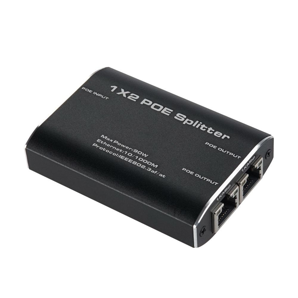 2분배 POE 분배기 스플리터 1:2 동시 연결 거리 연장 기가비트 1000Mbps 네트워크 장비 공유기 CCTV