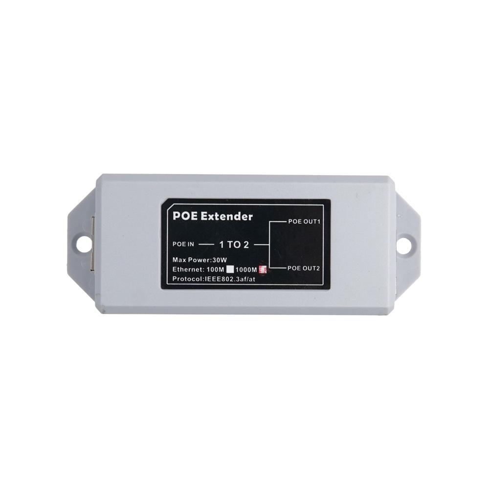 1:2 POE 분배기 스플리터 2분배 동시 연결 거리 연장 기가비트 1Gbps 네트워크 장비 공유기 CCTV
