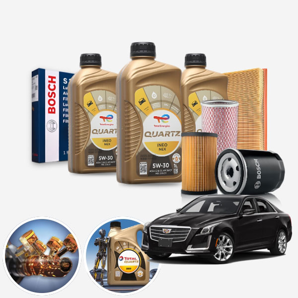 CTS 3.6 가솔린 토탈쿼츠 이네오 넥스 5W30 5W40 합성엔진오일 필터세트 6리터