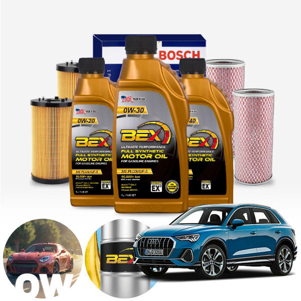 Q3 2.0TDI (CFF) 디젤 벡스제로 0W30 합성엔진오일 필터세트 5리터