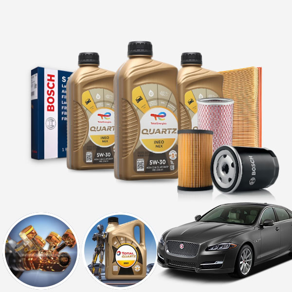 XJ 3.0 가솔린 토탈쿼츠 이네오 넥스 5W30 5W40 합성엔진오일 필터세트 7리터