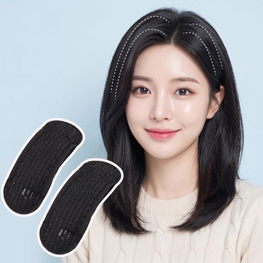 머리 볼륨핀 2P 정수리 옆머리 뒤통수 뽕핀 헤어 똑딱이 패드 딱핀 삔