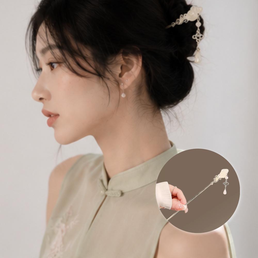 빈티지 구름 비녀 올림머리 여성 집게핀 악세사리