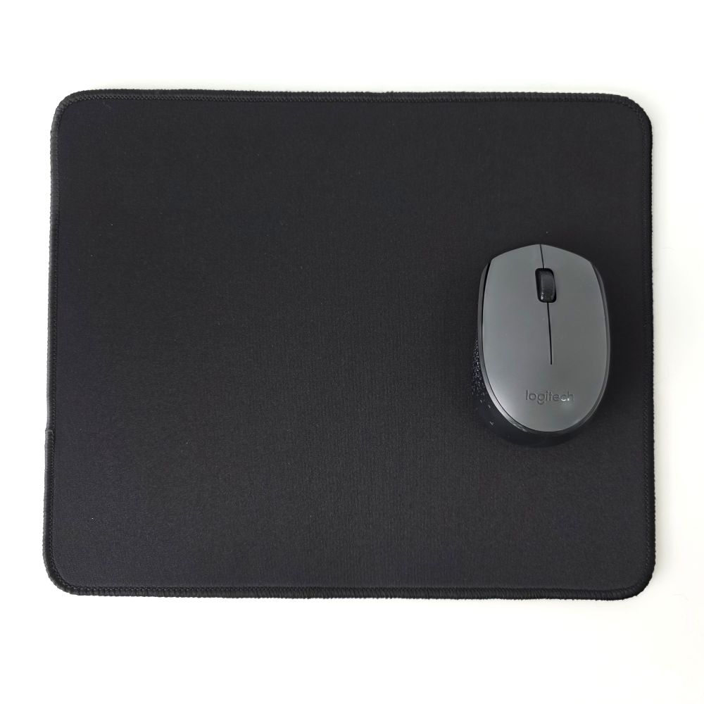 5mm 두께 블랙 마우스패드 250x300mm 논슬립 게이밍 사무용 패드
