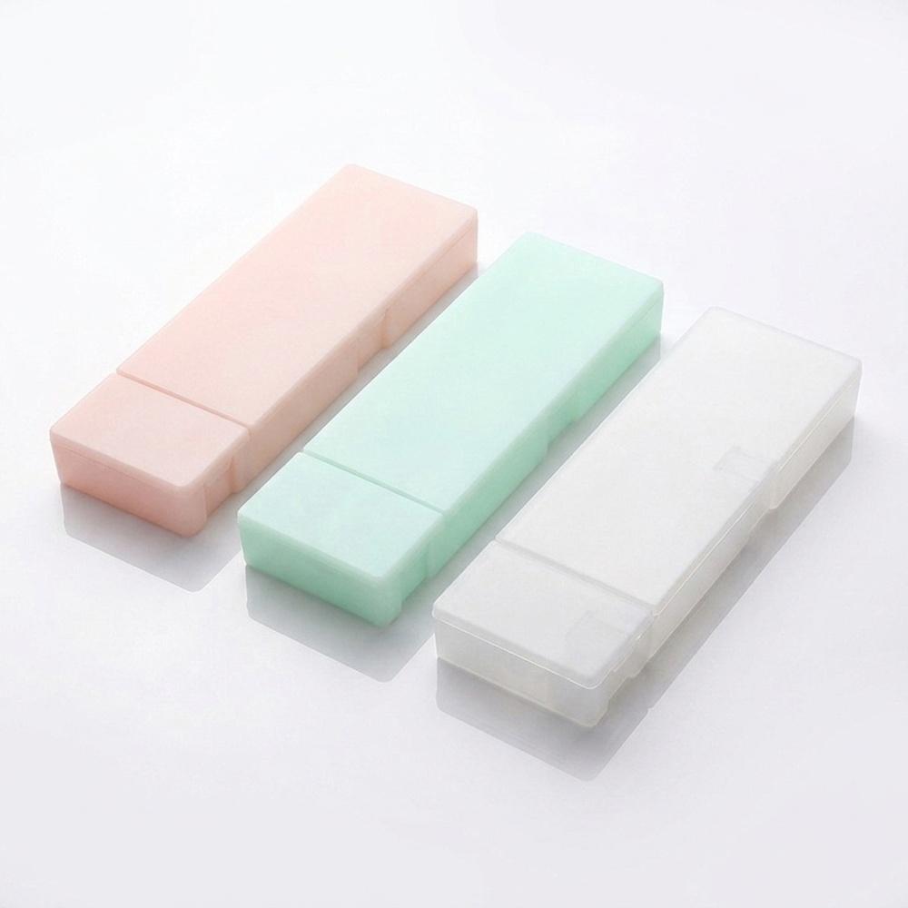 프롬아떼 학생필통 사무용품 반투명필통 사무용 필통 심플 필통 학생용 직장인 문구류 학용품 L사이즈