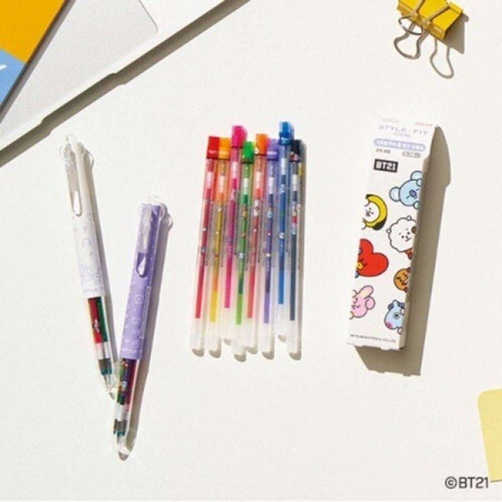 유니 BT21 볼펜리필심 UMR-179BT-38 0.38mm 바이올렛 망 (1개입)