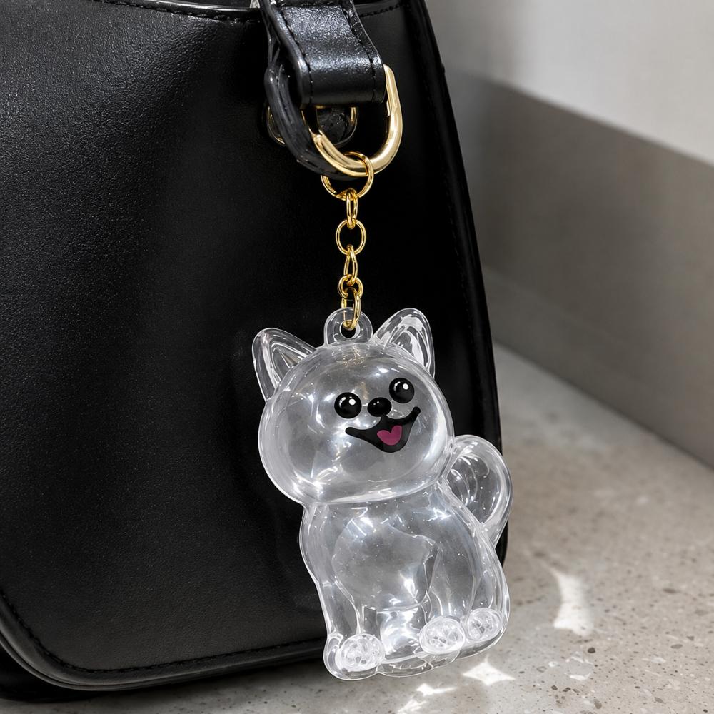 강아지 털 보관 키링 반려견 미니 수납 케이스 기념