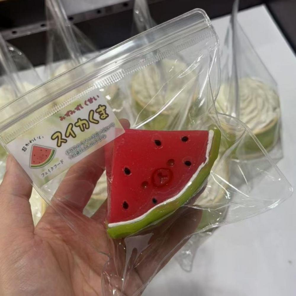 수박 쿠마 말랑이 슬랑이 모찌 주물럭 촉감 놀이 스트레스 몰랑이 쫀득 액체 괴물 슬라임 애완 애착 인형