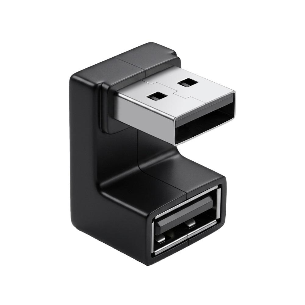 USB 3.0 연장 젠더 A타입 5Gbps 180도 전면 꺾임 데이터 전송 노트북 PC 공간 활용