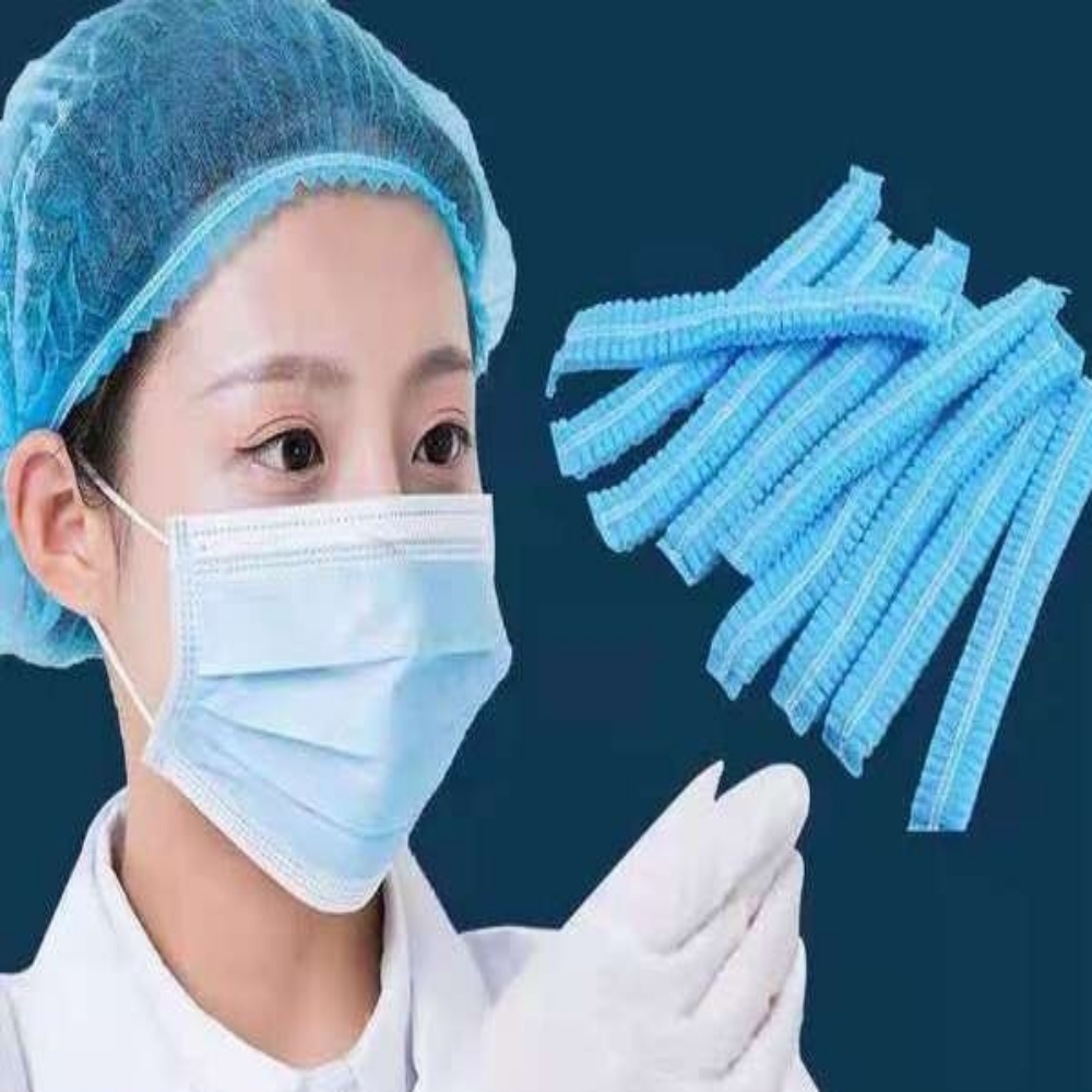 일회용 위생모 100매 부직포 라운드 요리 조리 캡 모자
