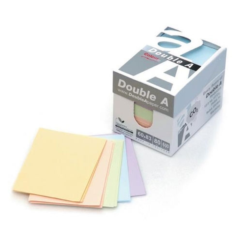 더블에이 데스크용메모지 미니박스 칼라 / 80g 600매입 60x83mm