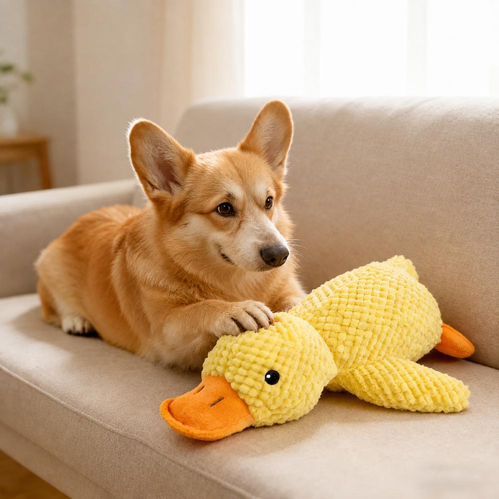 반려동물 애착인형 대형 꽥꽥이 오리 장난감