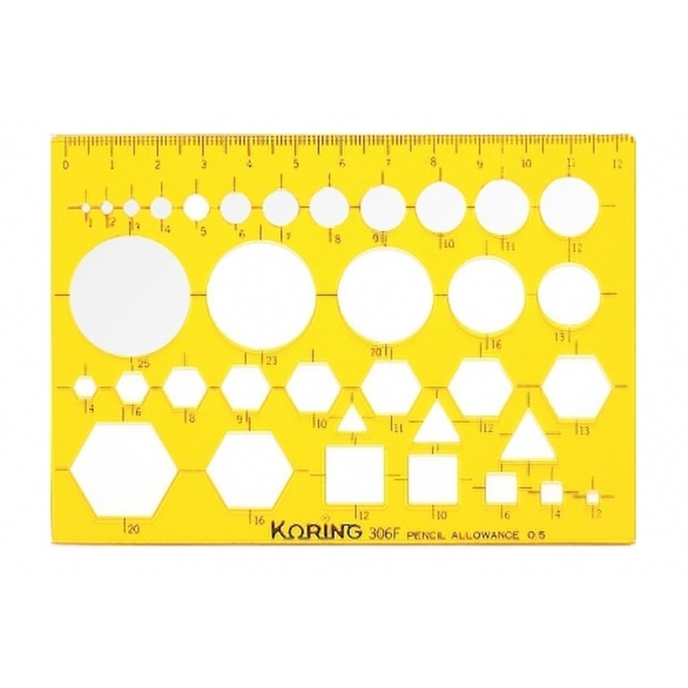 코링 템플렛 K-306F 소형종합정규 (1개입)