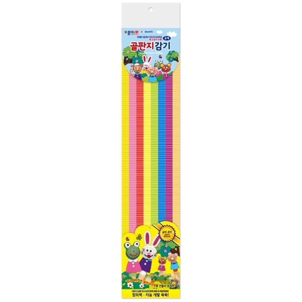 종이나라 3000 골판지 공예(동물) 10색 32매 미술용품 / 1.3cmx50cm (1개입)