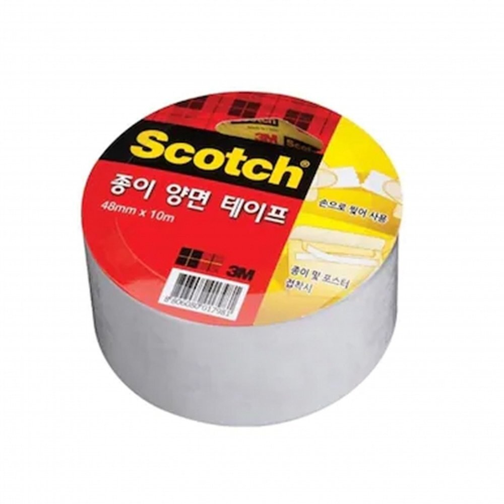 3M 종이양면테이프 48mmx10m 재접착테이프 (1개입)