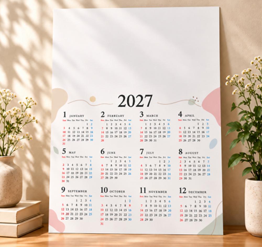 포스터달력 2027년(10매입)