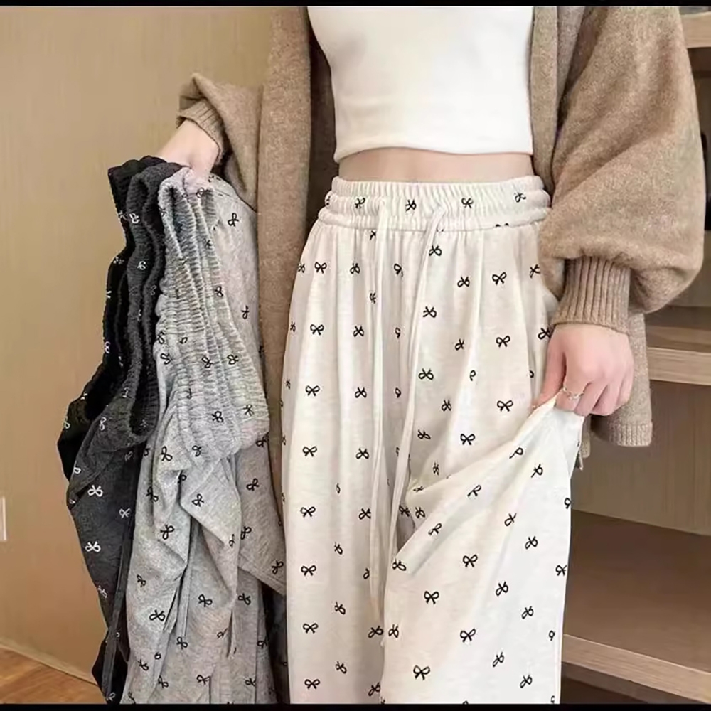리본 패턴 밴딩 파자마 팬츠 HTP-1011689