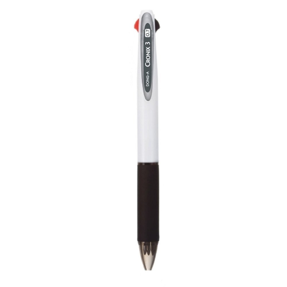 동아 크로닉스3 하이브리드 3색볼펜 0.7mm 백색 (1개입)
