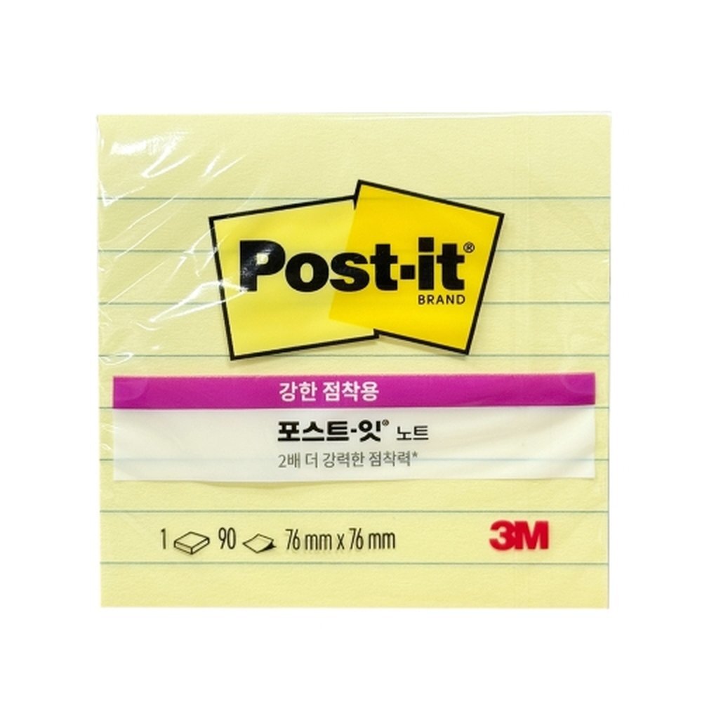 (3M) 포스트잇 노트 노랑 630-1SSCY 90매 / 76x76mm (1개입)