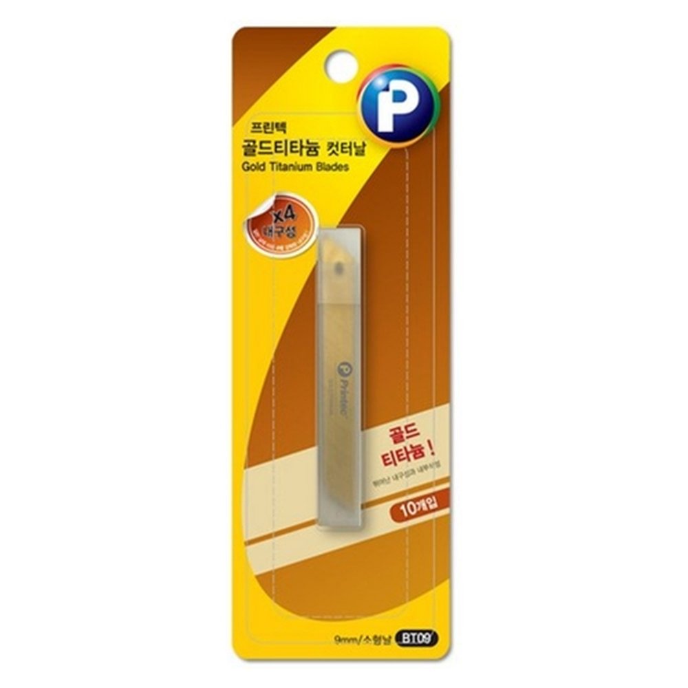프린텍 골드티타늄 커터날 소형 BT09 80x9mm (1개입)