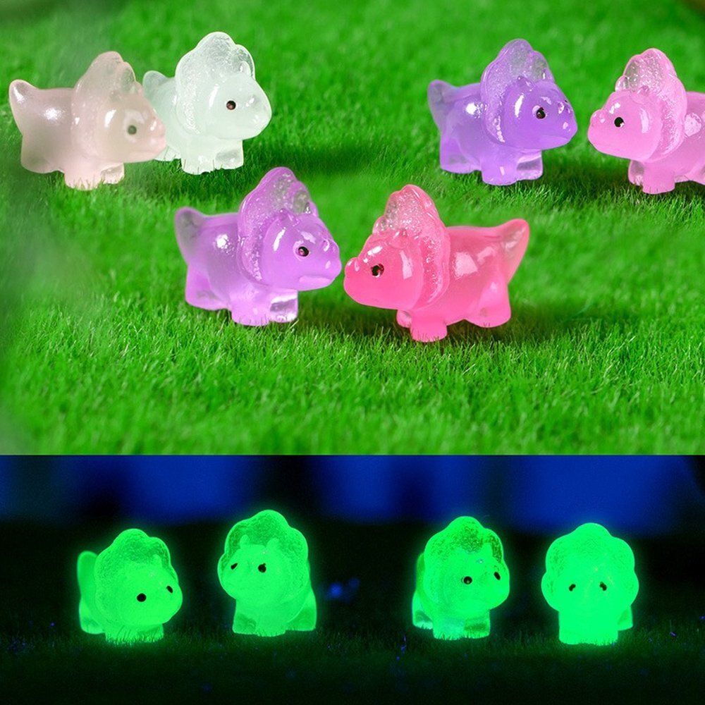 미니어처 공룡 야광 2.1x1.5cm C1102 (8색 택1) (10개 묶음)
