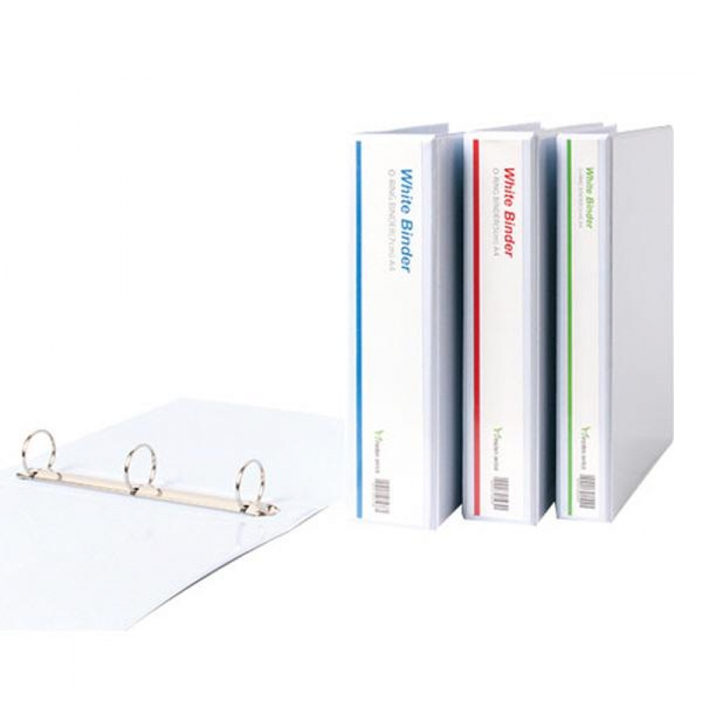 백색 투명3공O링 바인더 A4 7cm 2개