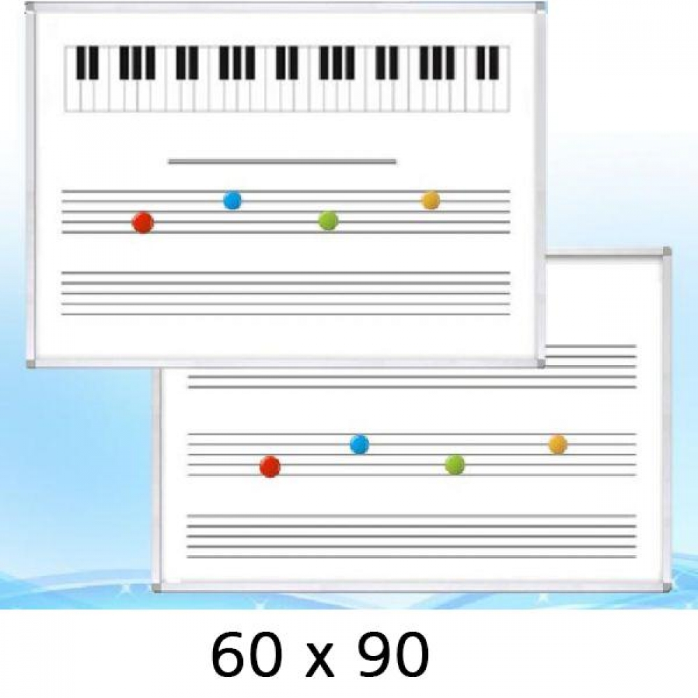 금강 자석 오선 칠판 음악 60x90cm