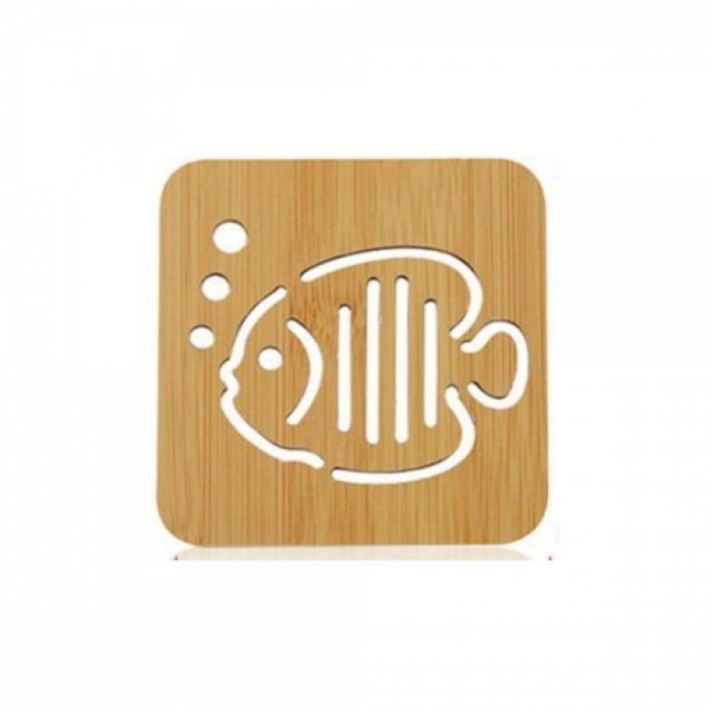 (5개묶음)사각 나무 냄비 받침대-소(9x9cm) 컵받침