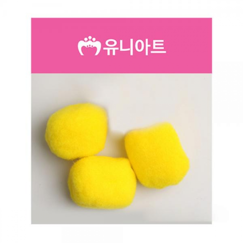 유니아트 1000 퐁퐁 50mm (노랑)