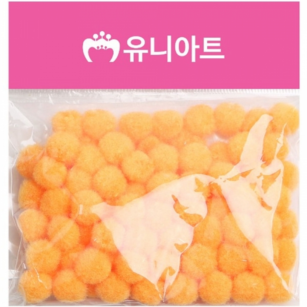 유니아트 1000 퐁퐁 12mm (주황)