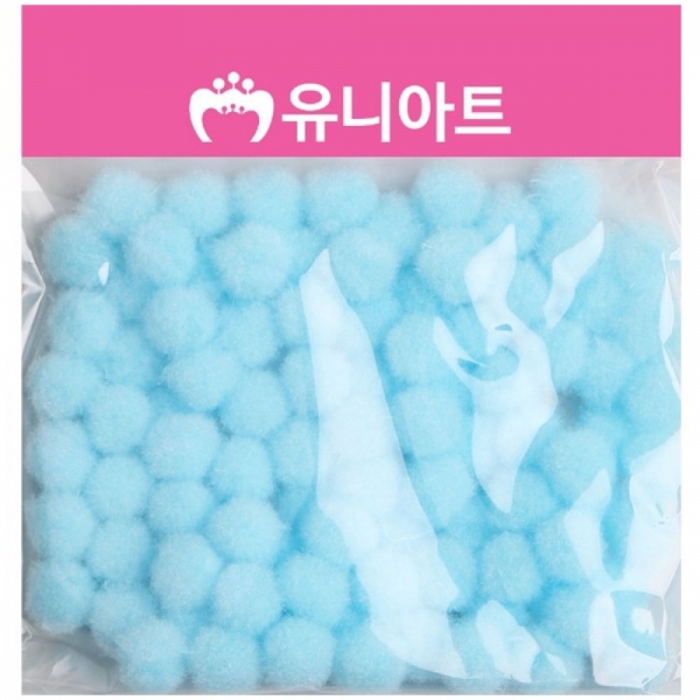유니아트 1000 퐁퐁 12mm (하늘)