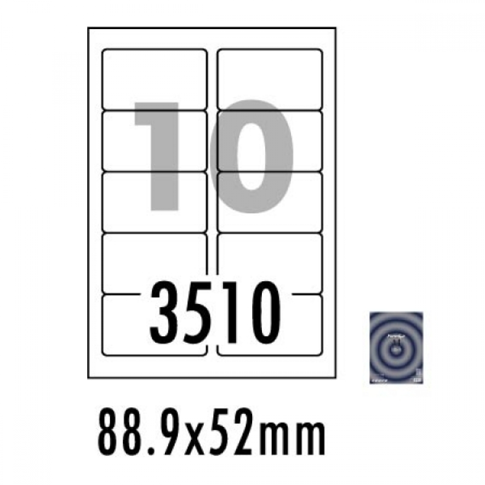 폼텍 라벨10칸100매 LS-3510 분류표기용