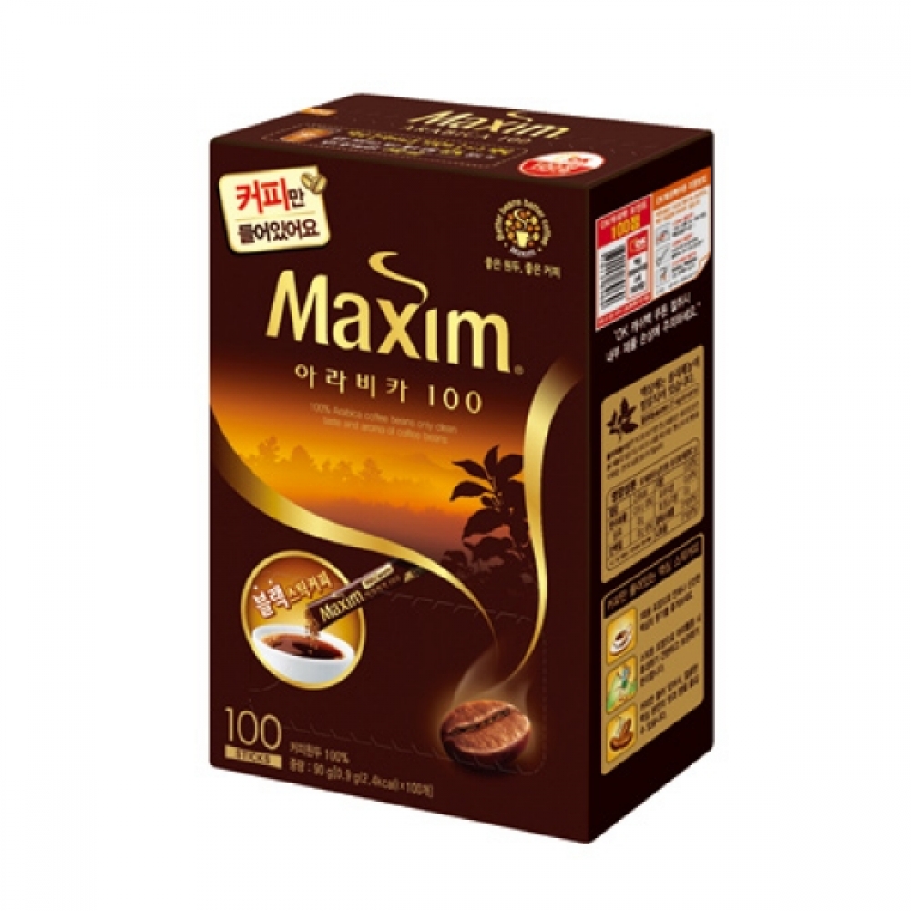 동서 맥심아라비카블랙 100T 무설탕90g(0.9gx100T)